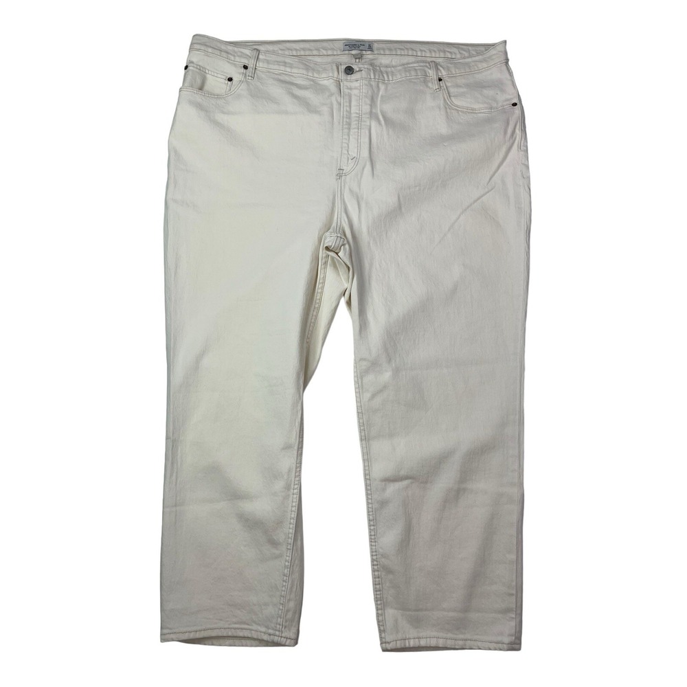 Abercrombie & Fitch Women's Plus Size 24 The Ankle Straight Ultra High‎ Jeans